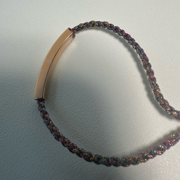 MONICA VINADER ‘Connie’ Linear Rainbow Chain Friendship Bracelet in Pink Gold - Picture 8 of 10